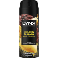 Golden Mango Mandarin + Vetiver Scent 48hr Deodorant Antiperspirant Body Spray (150ml)