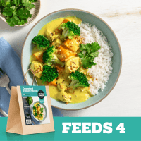 Simply Dinner Coconut and Turmeric Chicken Meal Kit Serves 4 (1777g)