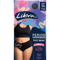 Period Underwear Full Brief Size 14 (1pk)
