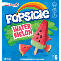 Popsicle Water Melon Flavour Ice Block (6 x 70ml)