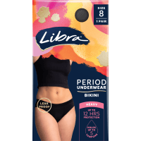 Period Underwear Bikini Brief Size 8 (1pk)