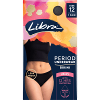 Period Underwear Bikini Black 12 (1ea)