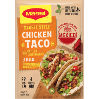 Mexico Street Style Chilli Lime Chicken Taco Recipe Base Sachet (39g)