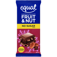 No Sugar Added Fruit & Nut Chocolate Block (100g)