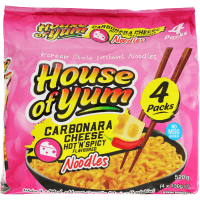 Carbonara Korean Style Noodles (4 x 130g)