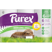 2 Ply White Mega Long Toilet Tissue (410 sheets)
