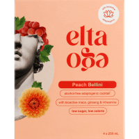 Peach Bellini Alcohol-Free Adaptogenic Cocktail (4 x 250ml)