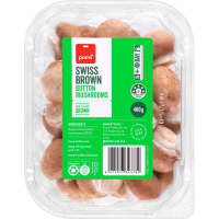 Swiss Brown Button Mushrooms (400g)