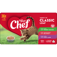 Variety Of Classic Loaf Pouches Cat Food (36 x 100g)