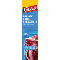 Snaplock Resealable Large Freezer Bags (15pk)