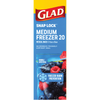 Snaplock Resealable  Medium Freezer Bags (20pk)