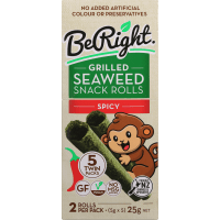 Spicy Grilled Seaweed Snack Rolls Twin Pack (5 x 5g)