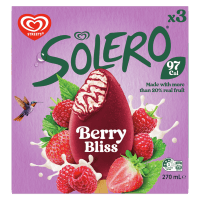 Solero Berry Bliss Frozen Dessert (3 x 90ml)