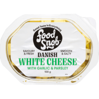 Danish White Cheese With Garlic & Parsley (100g)