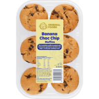 Banana Choc Chip Muffins (6pk)