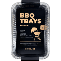 Rectangle Medium BBQ Trays (3pk)