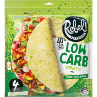 Low Carb Spinach Soft Wraps (4 x 63g)