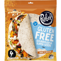 Gluten Free Sourdough & Super Seeds Soft Wraps (4 x 46g)