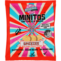 Minitos Spicezee Spicy Vegan Cheese Flavour Tiny Tortilla Snacks (35g)