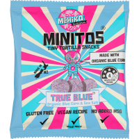 Minitos True Blue Organic Corn & Sea Salt Tiny Tortilla Snacks (35g)
