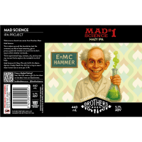 E=MC Hammer Mad Science #1 Hazy IPA (440ml)