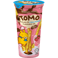 Tomo Chocolate & Strawberry Flavoured Dip Crunchy Sticks (40g)