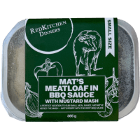 Mat's Meatloaf In BBQ Sauce With Mustard Mash Small Ready Meal (385g)