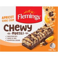Chewy Apricot Choc Chip Muesli Bar (6 x 30g)