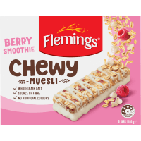 Chewy Berry Smoothie Muesli Bar (6 x 30g)