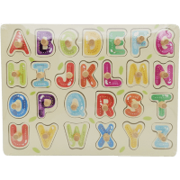 Seasonal Wooden Knob Puzzle Letters (1pk)