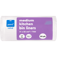 Kitchen Bin Liners Medium (30pk)