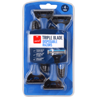 Triple Blade Disposable Razors (4pk)
