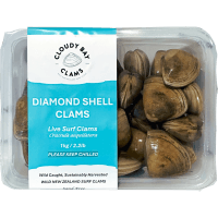 Map - Live Diamond Shell Clam Clams (1kg)