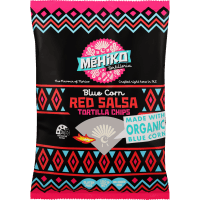 Red Salsa Blue Corn Tortilla Chips (150g)