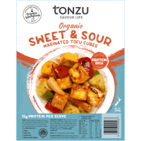 Organic Sweet & Sour Marinated Tofu Cubes (250g)