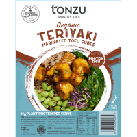 Organic Teriyaki Marinated Tofu Cubes (250g)