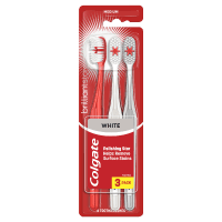 Brilliant Star White Medium Toothbrush (3pk)