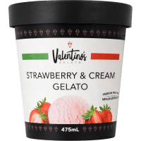 Strawberry & Cream Gelato (475ml)