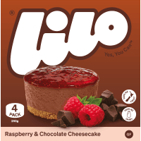 Chocolate & Raspberry Cheesecake (4 x 60g)
