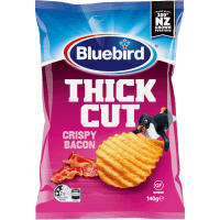 Thick Cut Crispy Bacon Potato Chips (140g)