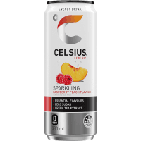 Sparkling Raspberry Peach Energy Drink (330ml)