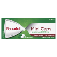 Paracetamol 500mg Mini Capsules (16pk)