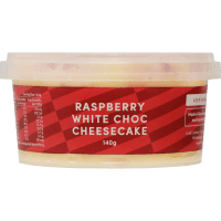 Raspberry White Choc Cheesecake (140g)
