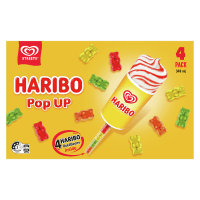 Haribo Strawberry Vanilla Frozen Dessert (4 x 85ml)