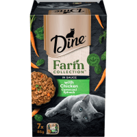 Farm Collection In Sauce With Chicken Carrot & Spinach Wet Cat Food (7 x 85g)