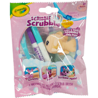 Crayola Scribble Scrubbie Pastels Colour & Clean Little Pets (1pk)