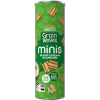 Grain Waves Minis Sour Cream & Chives Wholegrain Chips (150g)