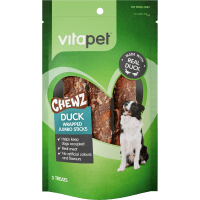 Jumbo Duck Wrapped Stick Chewz Pet Treat (3pk)