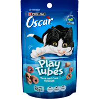 Play Tubes Tuna and Crab Flavours Cat Treats (50g)