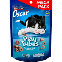 Play Tubes Tuna and Crab Flavours Cat Treats (140g)